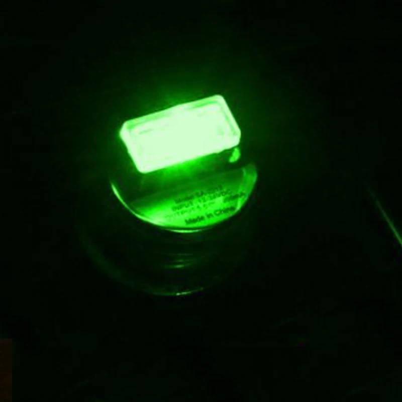 USB светодиодный свет украшение автомобиля интерьер Bling автомобиль аксессуары для девочек украшение для приборной доски Модифицированная автомобильная лампа с рассеянным светом - Название цвета: Зеленый