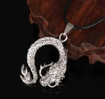 1 pcs New Arrival Silver Necklaces Men/Brand Dragon Pendant Fashion Jewelry collares largos | Украшения и аксессуары