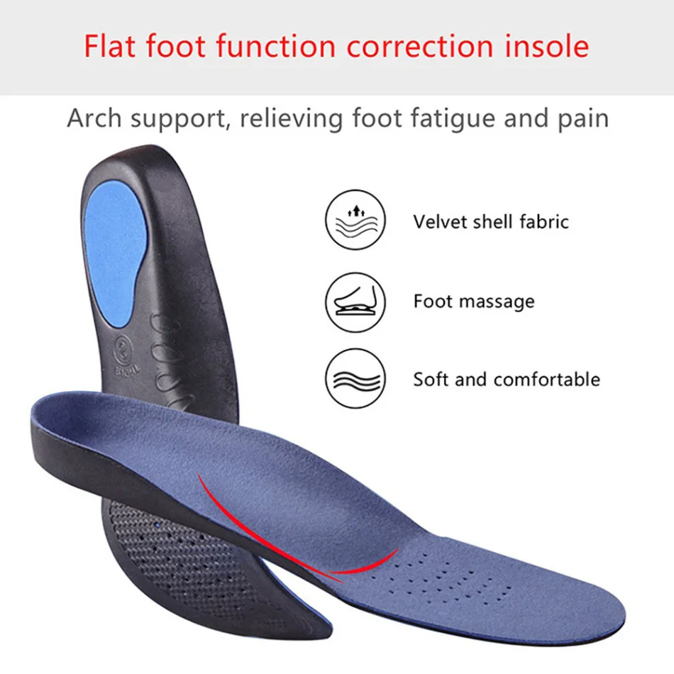 Comfortable Sport Shoe Insole Running Gel Insoles Insert Cushion For Men Women Foot Care Arch Support Sport Shoes Pad