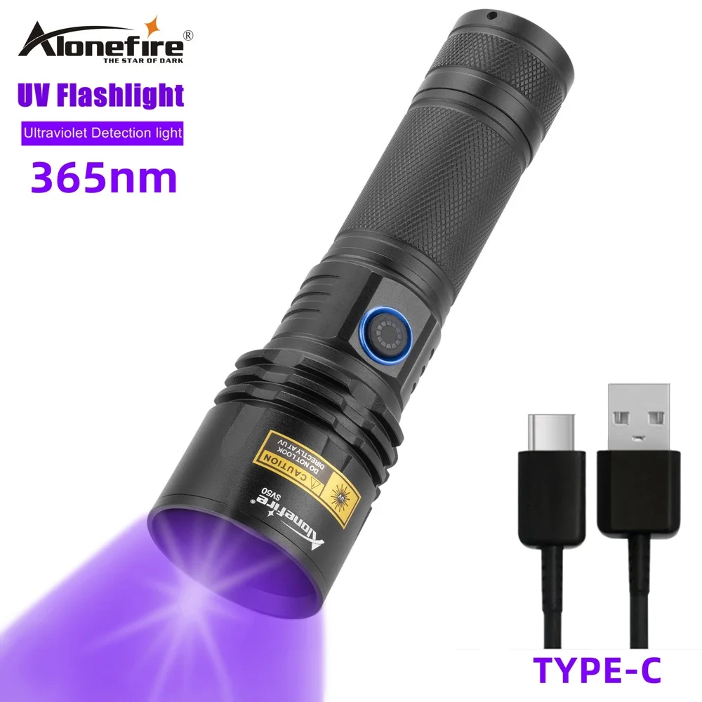 Description Picture 2 of itemAlonefire SV50 15W 365nm UV Purple Light USB Ultraviolet Lanterna Invisible Torch Pet Stains Cat Moss Lamp Ultra Viole