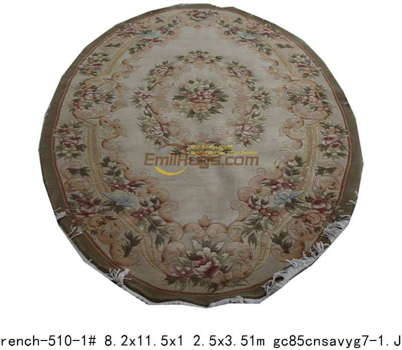 French-510 8.2x11.5 Изготовленный На Заказ ковер Топ Мода Tapete детали ручной вязки толстый плюшевый ковер саваннера французский - Цвет: French-510 8.2x11.5