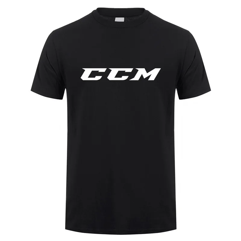 T-Shirt Men Ccm Logo Short-Sleeve Cotton Summer LH-181 Tops Man