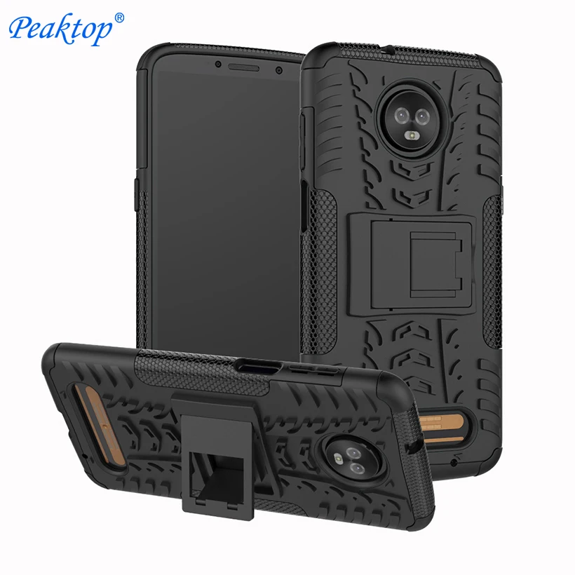 Чехол для Moto G7 Power Z4 Play G6 Plus 2018 E5 Z3 Case E4 X4 C Z Force G5 G4 Чехлы PC TPU 2 в одном гибридном