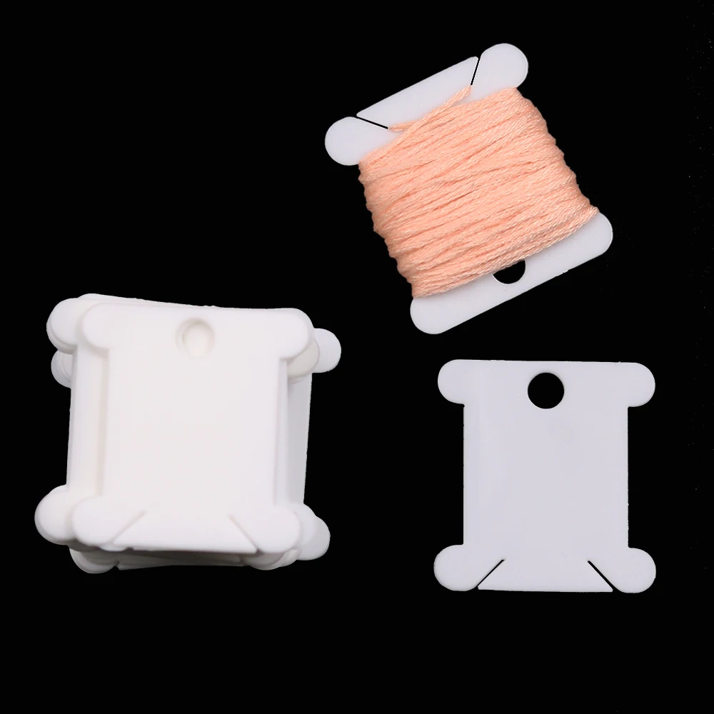 30 шт. пластиковые вышивальные шпульки для ниток обмотки пластины карты крестиком держатель для хранения ниток швейные инструменты аксессуары