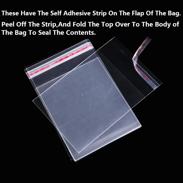 투명 자체 밀봉 작은 폴리 OPP 비닐 봉투, 보석 선물 포장 셀로판 가방