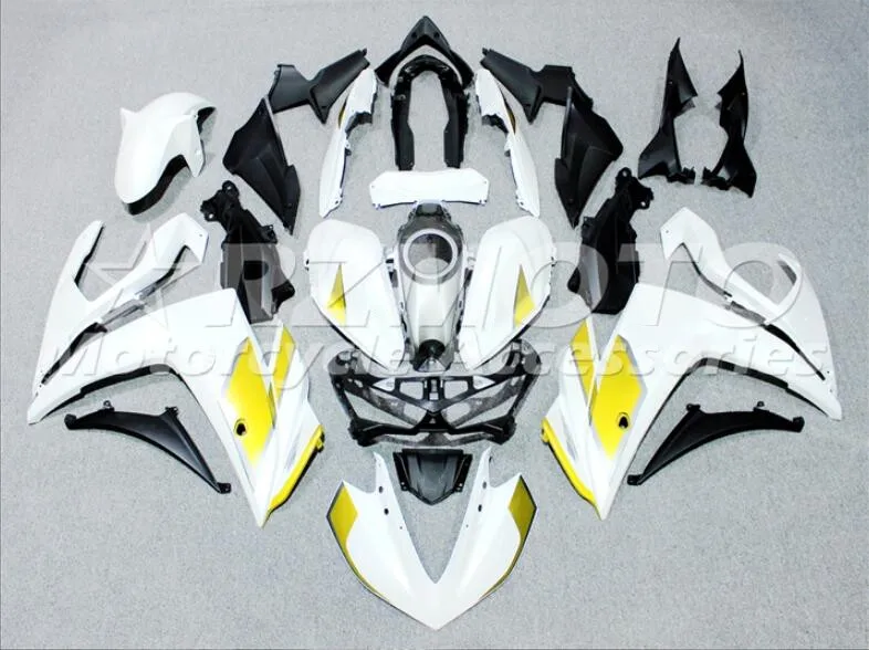 

4 Gifts New ABS Injection Mold motorcycle Fairings Fit For YAMAHA R3 R25 2015-2019 15-19 Fairing Bodywork Set White Gold