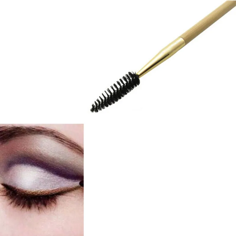 Eyebrow Brush Luxury Golden Double Ended Angled Bamboo Handle Make Up Tools For Make up Professional Eyesbrow Brush Eyebrow Brush Luxury Golden Double Ended Angled Bamboo Handle Make Up Tools For Make up Professional Eyesbrow Brush