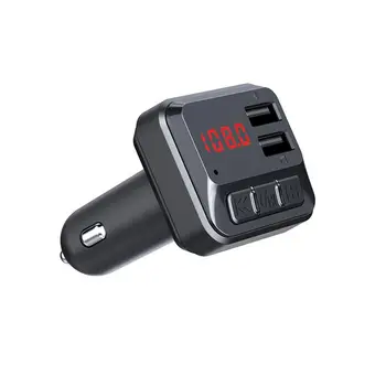 

Car Dual Usb Power Adapter Car 5.0 Mp3 Player 5V 2.1A Multifunctional Car Handsfree Receiver Mp3 Player