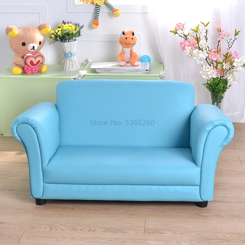 Цвет Небесно-голубой кожи простота домашнего интерьера маленький диван прекрасный детский сад диван Bean Bag скандинавские Zitzak детская мебель - Цвет: Светло-зеленый
