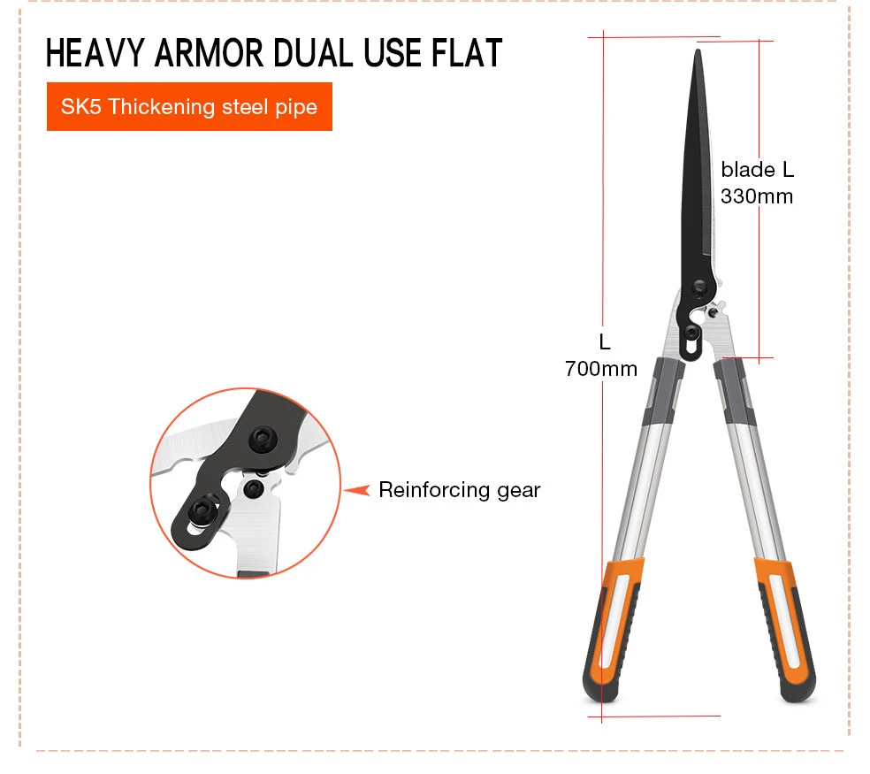 Садовые ножницы для обрезки деревьев, наковальня, обход бритвы, лоппер, телескопический долгий путь, алюминиевый Фруктовый нож с ручкой, секатор