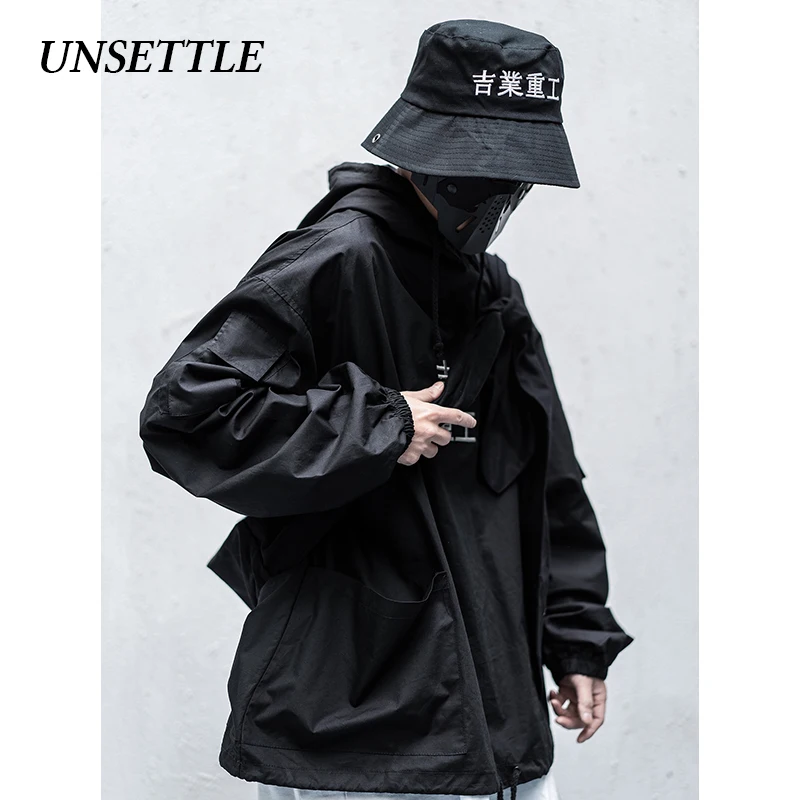 UNSETTLE 2020SS мужские/женские мужские куртки с капюшоном и вышивкой тактика плеча