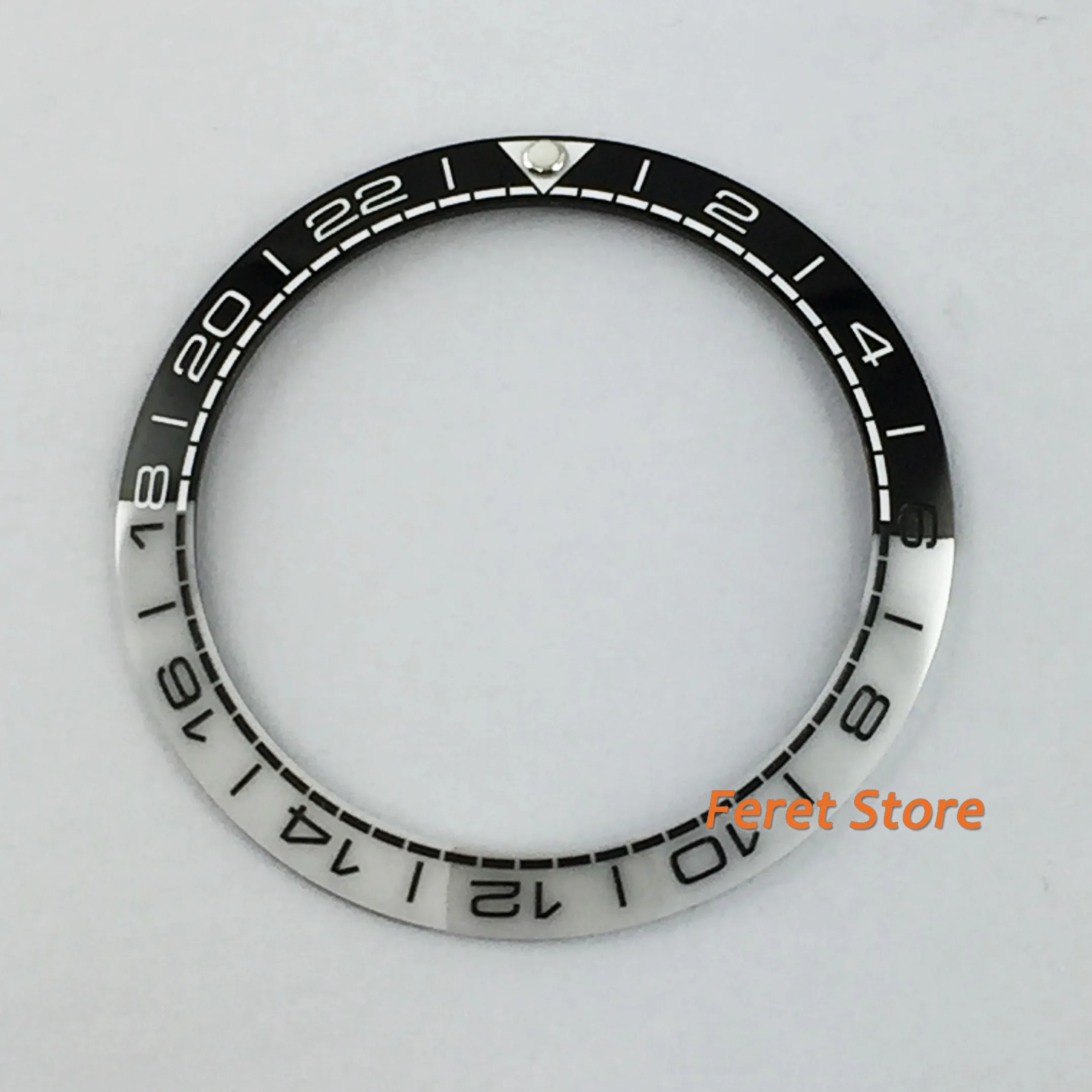38 мм Parnis высококачественный черный/серый керамический ободок вставки подходят 40 мм чехол для часов мужские Часы Ободок