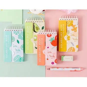 

Kawaii Fruit Notebook Foreign Language Vocabulary English Words Reciting Planner Notepad Stationery