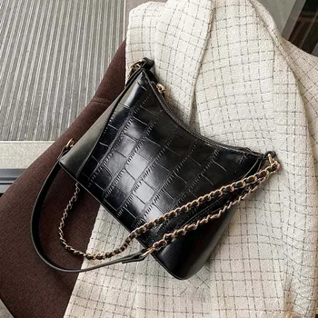 

Women Crossbody Bag Stone Pattern PU Leather For Women 2020 Chain Shoulder Messenger Bag Lady Small Handbags and Purses