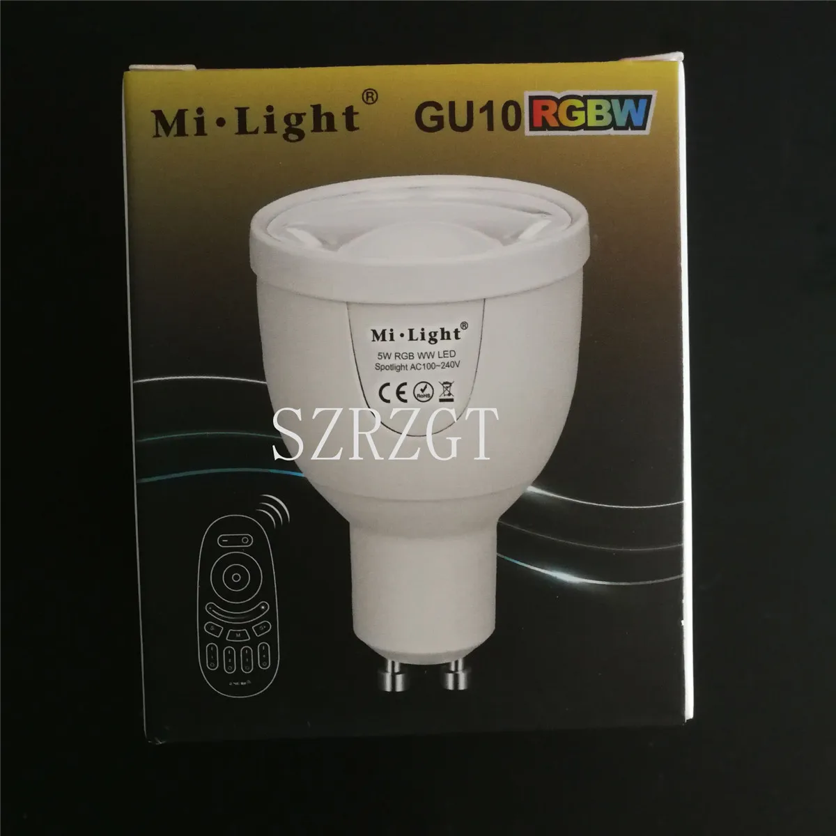 Mi. light FUT018 GU10 dimmable 2,4G Светодиодный точечный светильник 100-240 в 5 Вт Светодиодная лампа RGBW управление Iphone Ipad Android