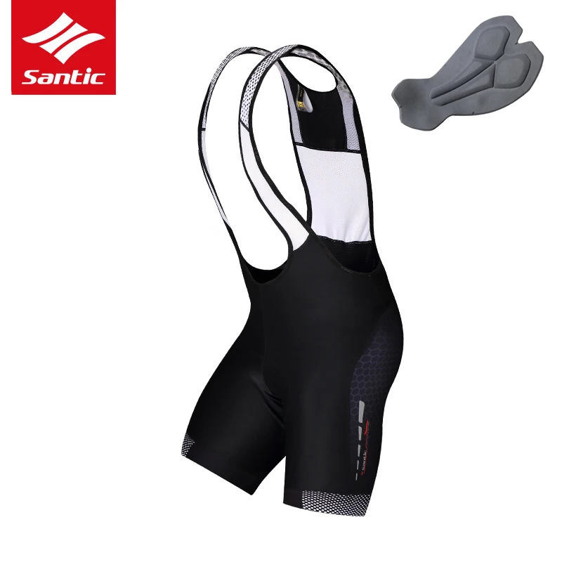 Santic Велоспорт Шорты 4D Мягкий Дышащий Quick Dry Сетки Скобки Шорты MTB Mountain Road Велосипед Шорты Бермуды Ciclismo - Цвет: M5C05050H
