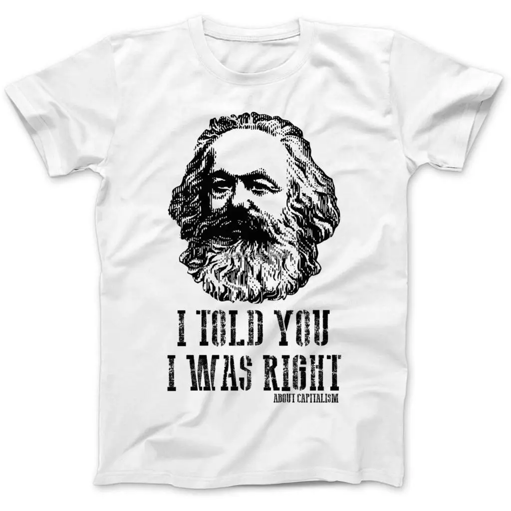 Карл Маркс капитализм Коммунистическая футболка Nigikala Socialism Marxism Новинка крутые
