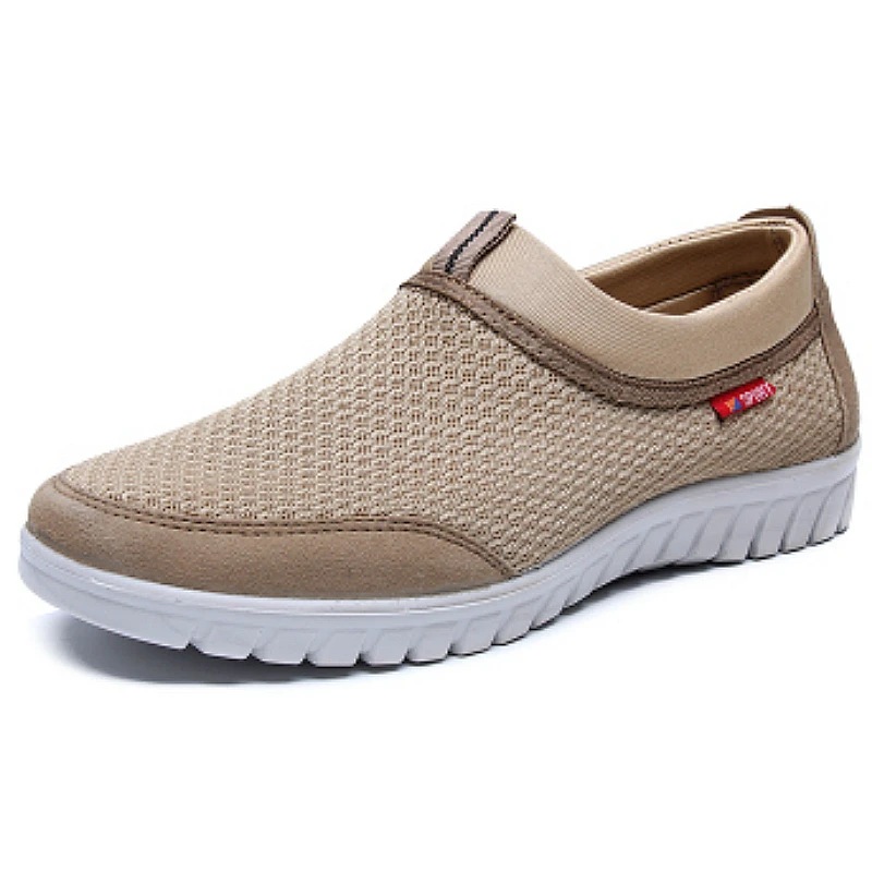 New Summer Breathable Mesh Shoes Comfortable Sneakers for Men Slip-On Men's Casual Shoes Non-slip Men Casual Walking Loafers