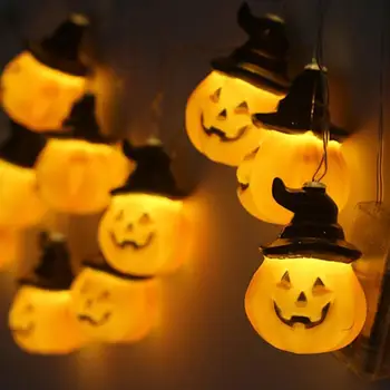 

Halloween Lantern Holiday Lights String DIY Pumpkin Light String Battery Decorative Light String Festival Dress Up Supplies
