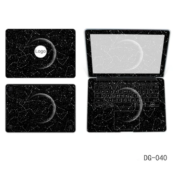 

Four sides Marble PVC laptop sticker Back + screen border + keyboard cover + bottom Notebook skin for macbook for Lenovo yoga