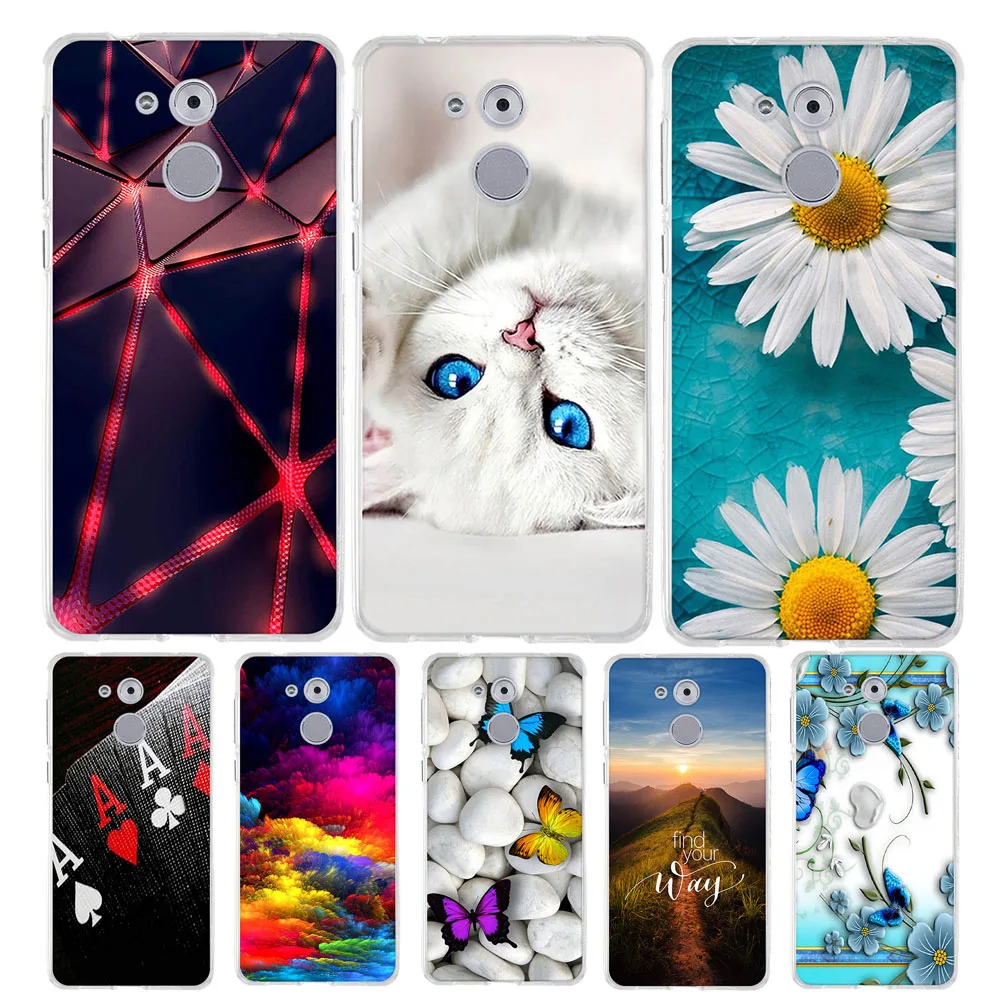 Чехол с 3D рисунком для Huawei Honor 6C Pro силиконовый чехол V9 Play задний бампер телефона 5 2