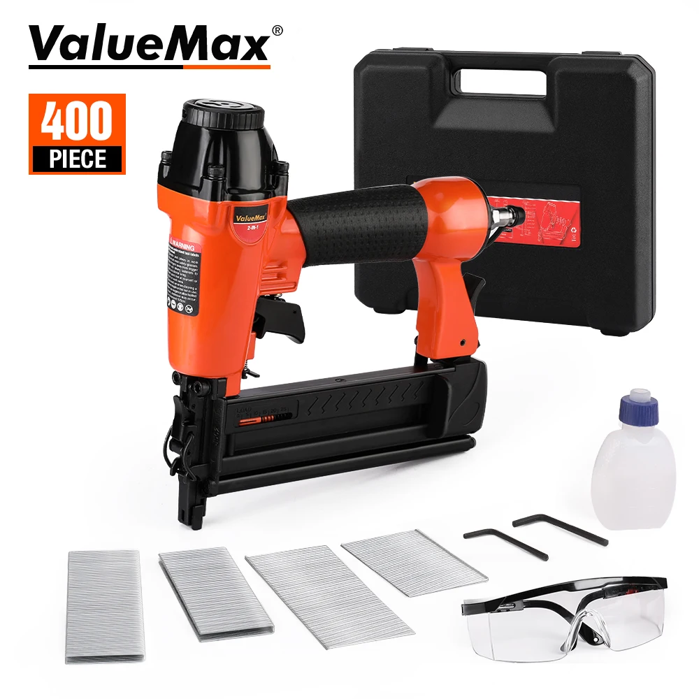 Valuemax Air Nail Gun Furniture Brad Nailer Pneumatic Gun Wood Frame Stapler Pneumatic Tool