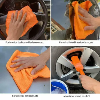 

Microfiber Car Cleaning Tools Soft Exterior Interior Automotive Care Car
