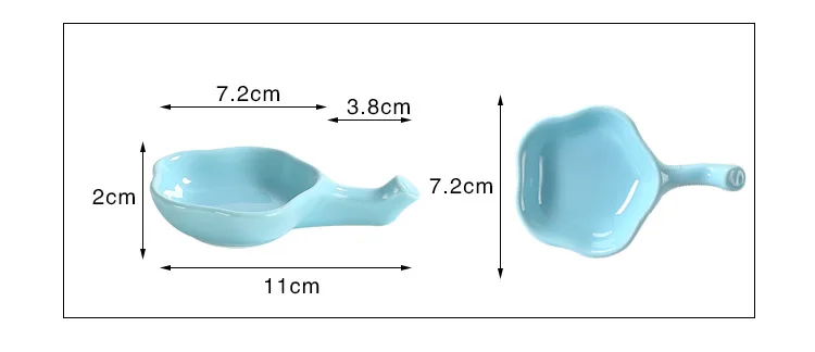 Японский стиль Макарон цвет керамическая Слива соус блюдо держатель для палочек двойного назначения jiang liao высечки уксуса блюдо Мелодия соуса блюдо