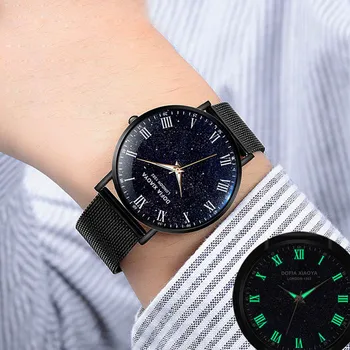 

Starry Sky Mens Watches Top Brand Luxury Quartz Watch Men Business Full Steel Leather relogio masculino Waterproof reloj hombre