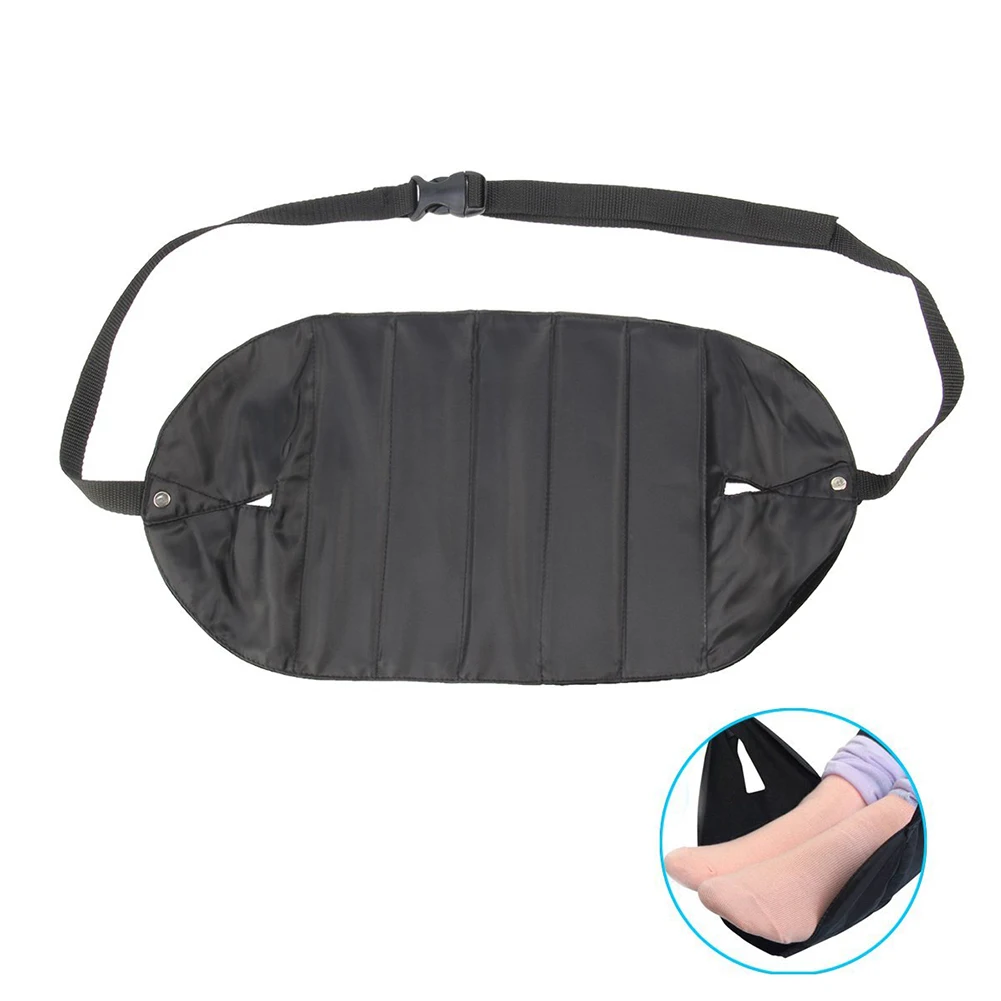 

Soothing Fatigue Home Office Accessories Flight Portable Foot Rest Travel Airplane Hammock Single Leg Washing Nylon Under Desk