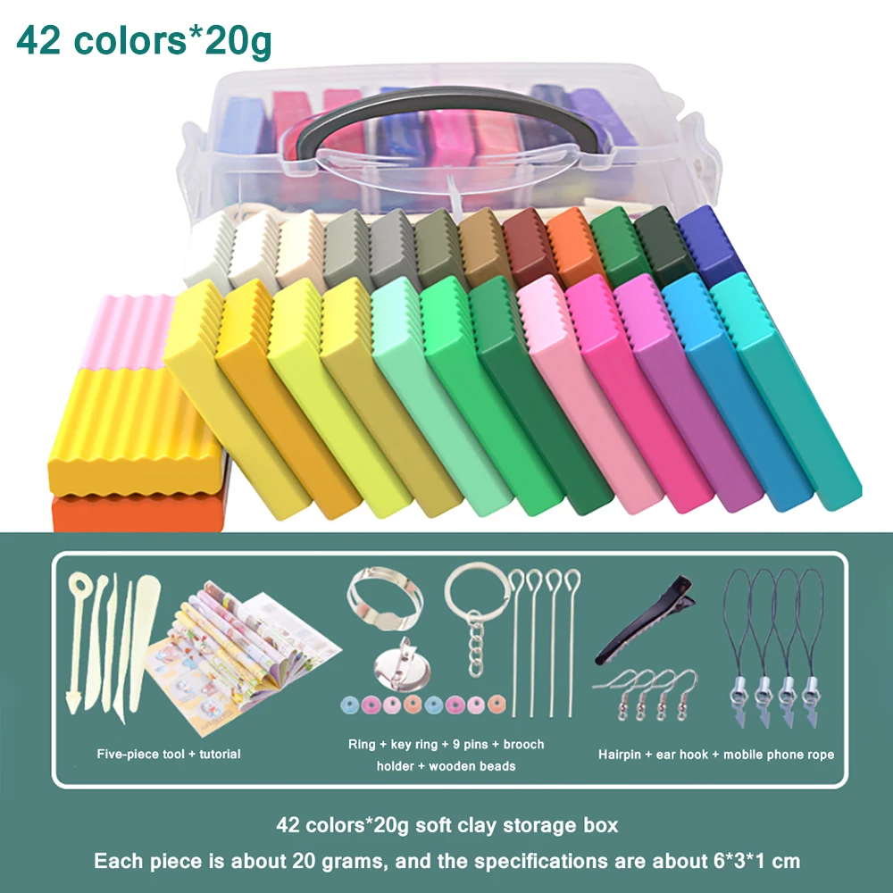 Kit De Pâte à Modeler 72 Couleurs Séchant à L'air - Avec Outils, Pour Enfants 3-12 Ans, Créativité Et éducation - 4