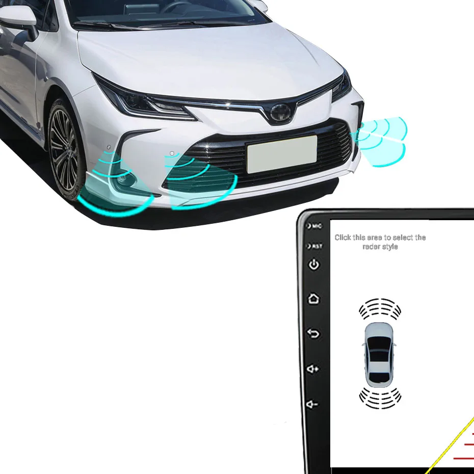 El sensor de aparcamiento para Android de radio de coche navegación GPS,  reproductor de vídeo de audio estéreo de automóvil - China Sistema de  sensores de aparcamiento, Android