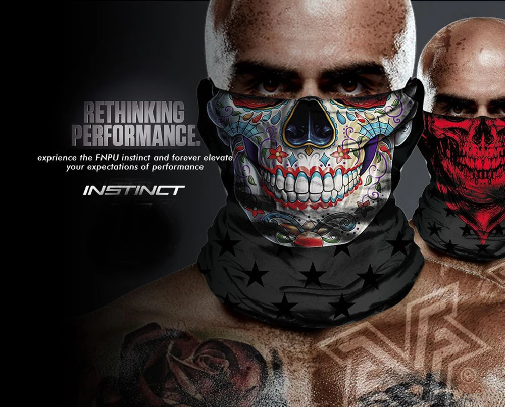 Высокоэластичная бесшовная 3D бандана женский головной убор с черепом для езды на