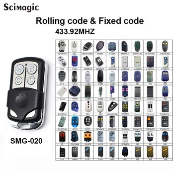 

5X 433MHz Remote Control Garage Gate Door Opener key Duplicator 4 channel Clone Cloning Code for fixed rolling code transmitter