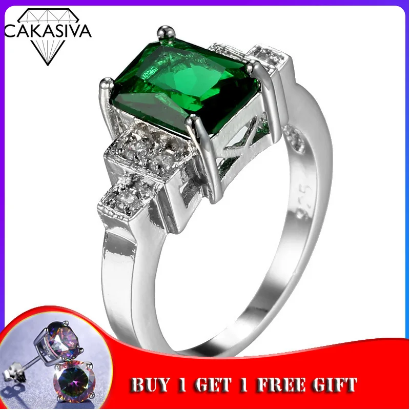 

Rectangle Vintage Red Ruby Rings For Women New Fashion Gemstone Silver 925 Jewlery Ring Wholesale Party Gifts