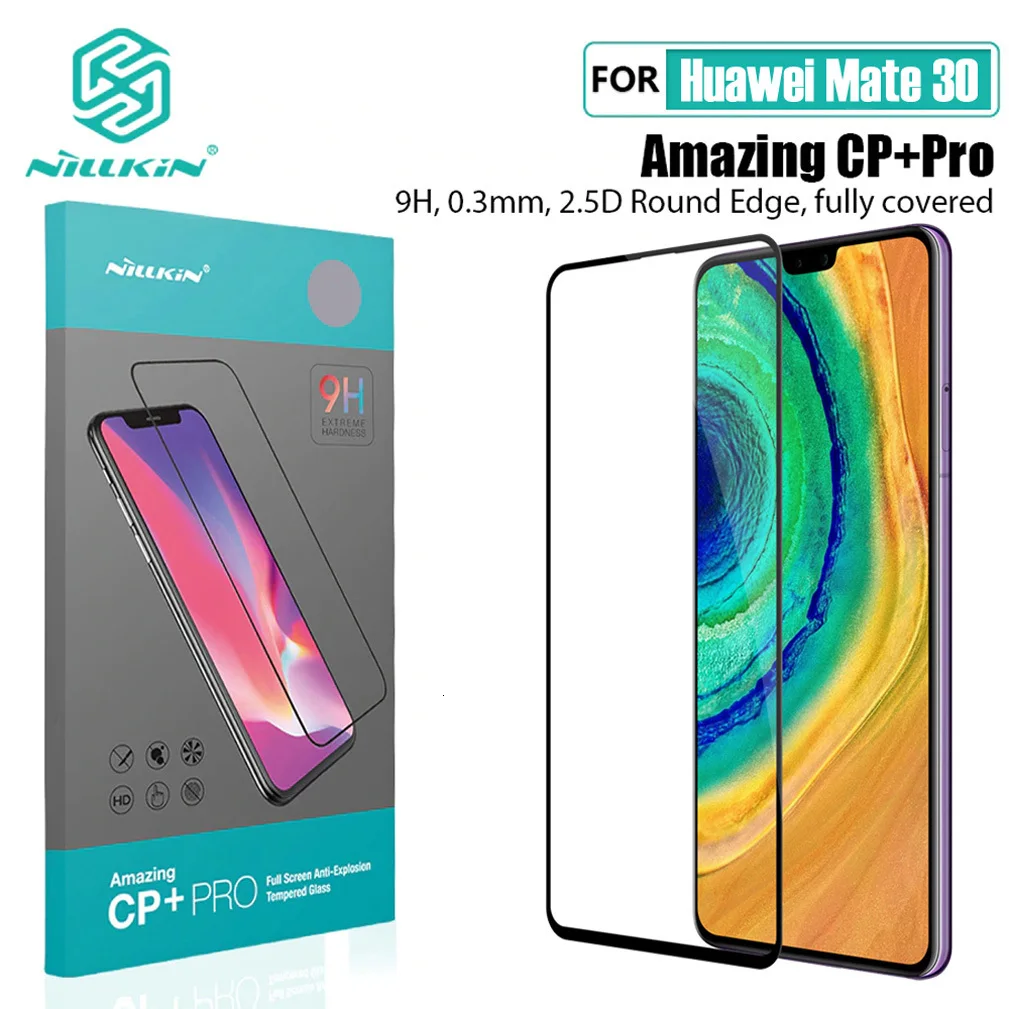 For Huawei Mate 30 Glass Screen Protector Защитное стекло NILLKIN H/H+ PRO XD 3D CP+ Pro для huawei mate 30 Pro 5G