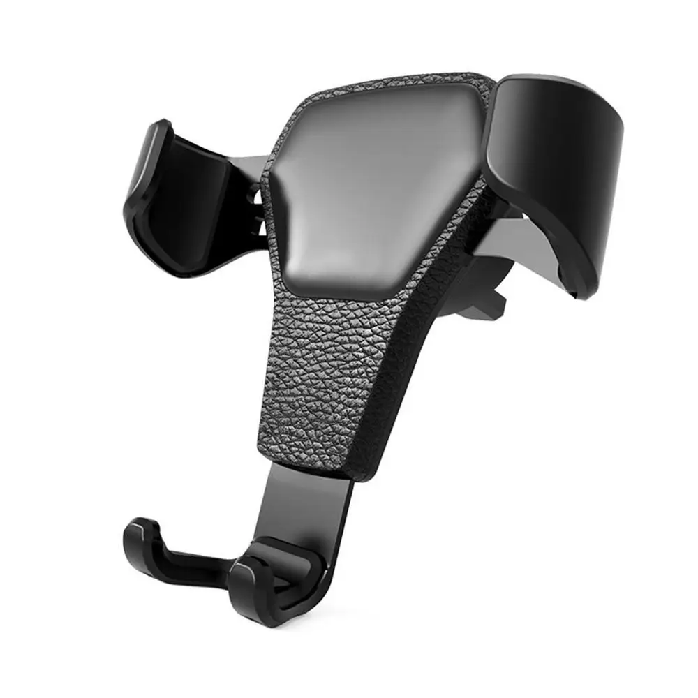 

Leather Pattern Car Phone Holder Car Air Outlet Phone Holder Universal Gravity Bracket Mobile Phone Navigation Holder