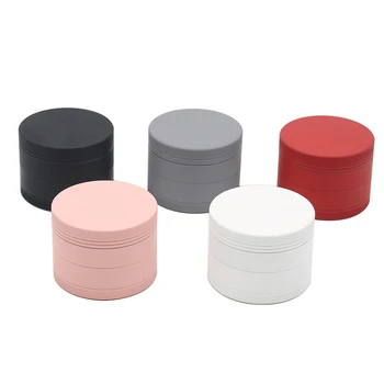 

New Process Design Portable 63mm MultiColor Rubber Paint Printing Aluminum Alloy Tobacco Herb Weed Grinder