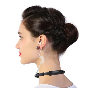 

Flexible Walkie Talkie Speaker Action Air Acoustic Tube Radio Transmission Throat Mic Earpiece Finger PTT Converter For Baofeng