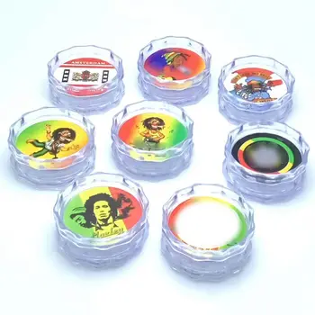 

Plastic 2-Layer Herb Tobacco Grinder Smoke Grinders Grinder Weed Herb Grinder Cigarette Smoking Accessories
