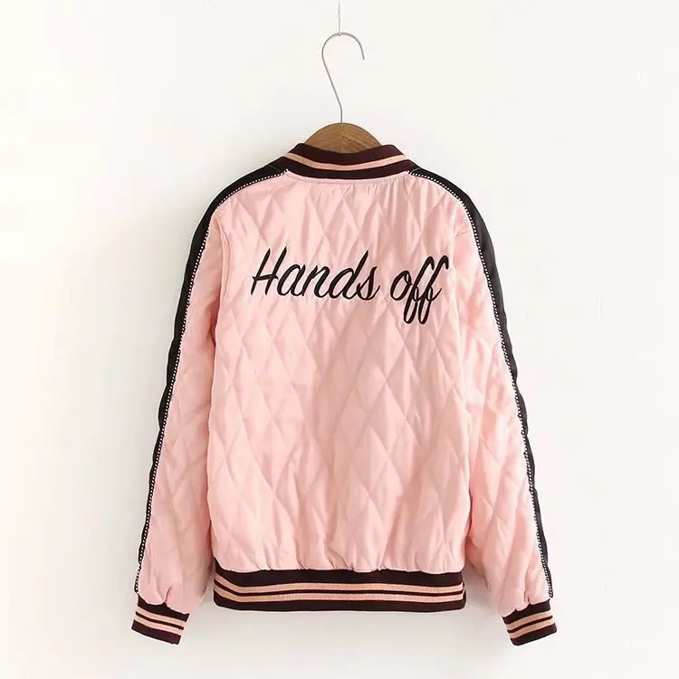 

2017 Western Style Autumn And Winter WOMEN'S Dress New Style Embroidered Pink Cotton-padded Clothes