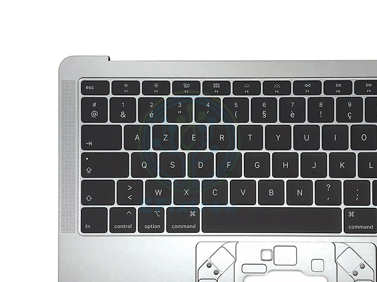 Чехол plamreset Space Gray для Macbook Air retina 1" 13,3" A1932, чехол с клавиатурой, французский макет MRE82 EMC 3184