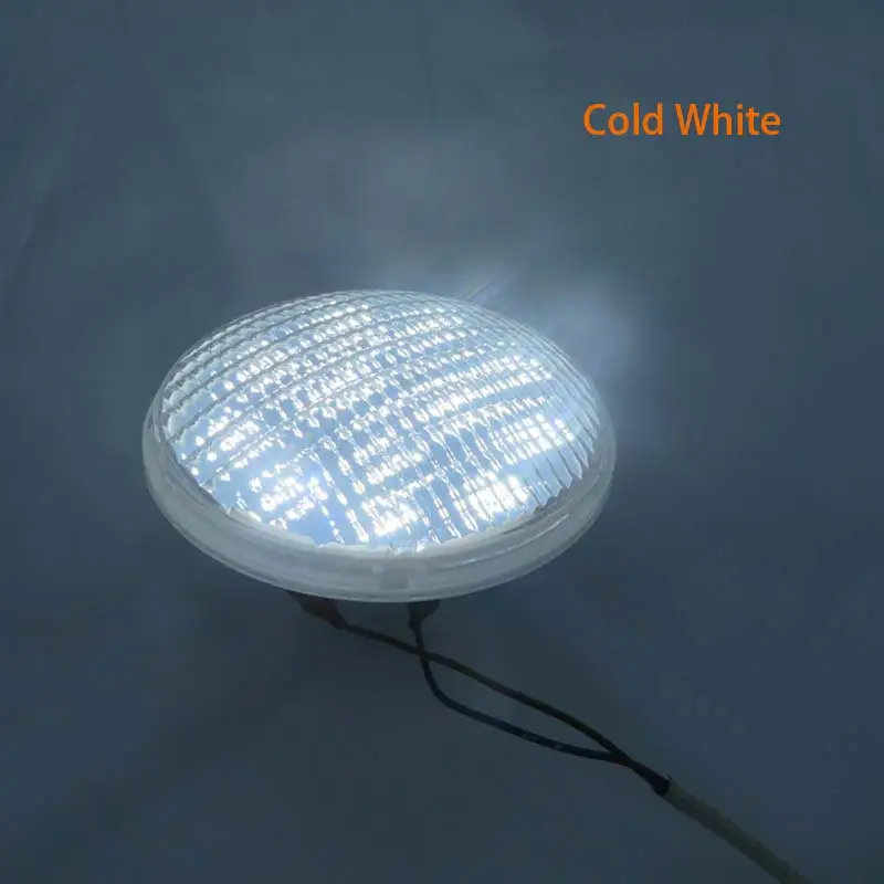 Cold white IP68 LED Underwater Lights 24W 36W 48W 60W72W LED Fountain Pond Light DC 12V Outdoor SpotLight PAR56 RGB LED Swimming Pool Light - Испускаемый цвет: Cold white
