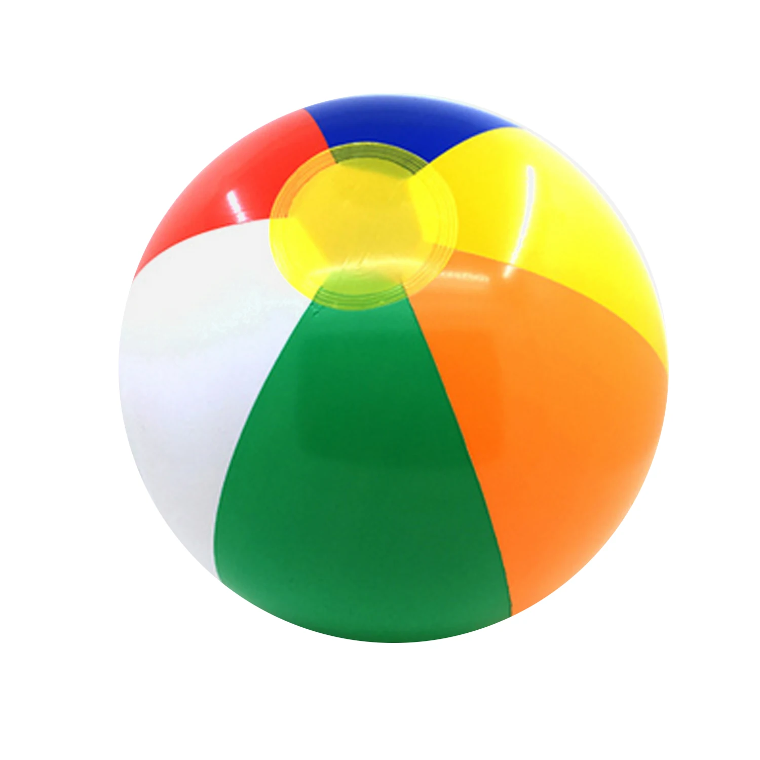 lower price  12Pcs Rainbow Colored Inflatable Beach Ball Fun Swimming Pool Party Toys Ocean Outdoor Ball for Kid