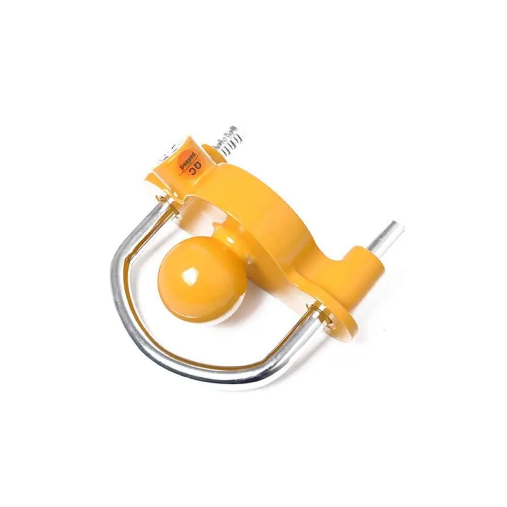 Car-Flower-Blue-U-type-Trailer-Anti-theft-Lock-Yellow-Round-Handle-Handle-Ball-Cover-Trailer (3)