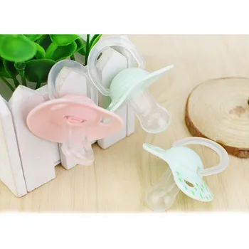 

2 Colors Safe Feeding Accessories Anti-dust Cover Baby Pacifier Flat Thumb Pattern Baby Nipples Baby Nipples Tool