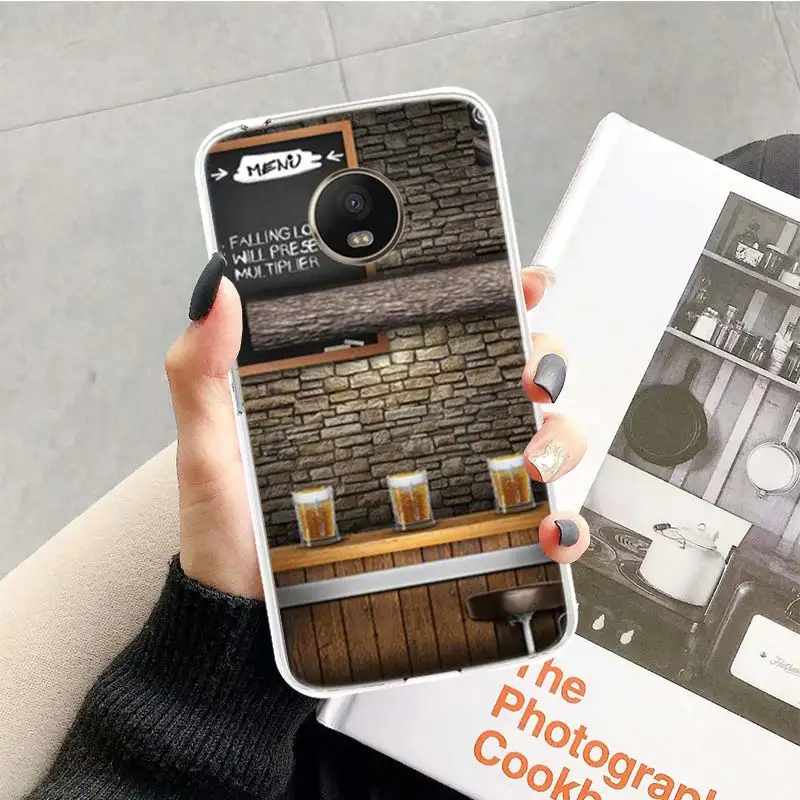 В ледяной пивной чехол для Motorola Moto G7 G6 G5S G5 E4 плюс G4 E5 играть X4 Мощность TPU с рисунком индивидуальная крышка телефона