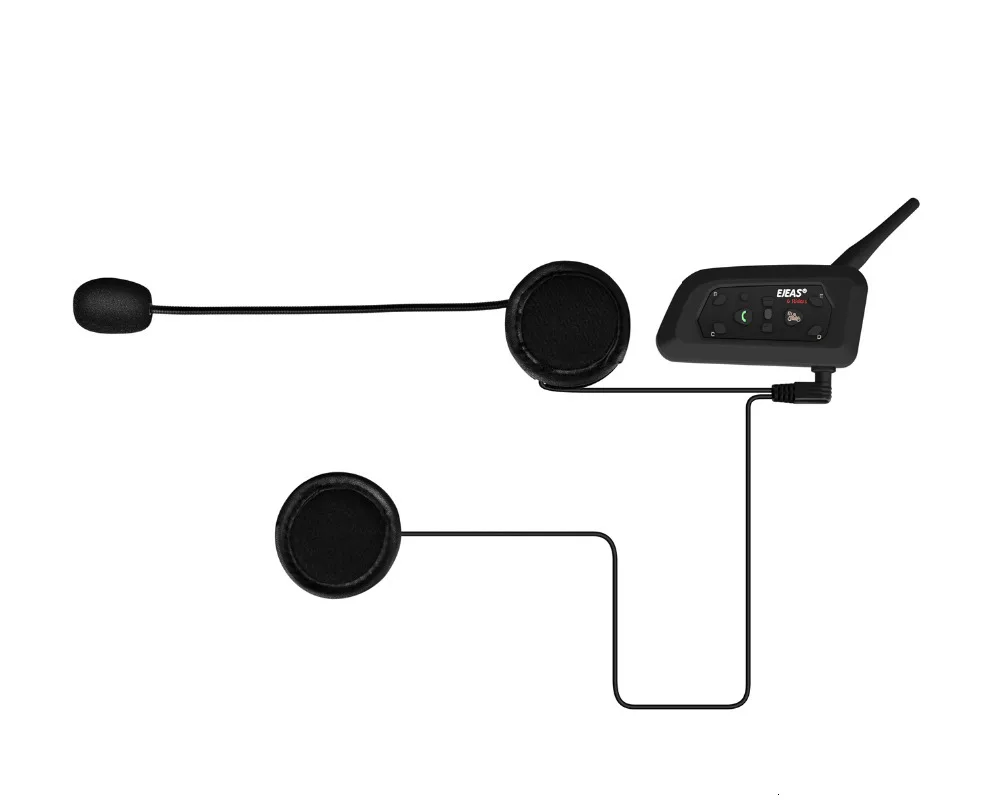 EJEAS V6 PRO Bluetooth Мотоциклетный BT коммуникатор шлем домофон гарнитура с 1200 м переговорные для 6 гонщиков+ металлическая шина