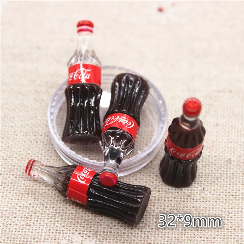 10pcs Kawaii Resin Simulation 3D Drink Bottle Miniature Art Flatback Cabochon DIY Craft Decoration 32*9mm | Дом и сад