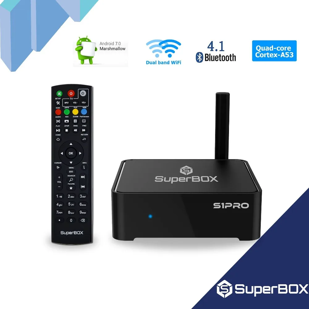 [Подлинный] Superbox S2 Pro лучший английский Android 9 0 смарт бокс 2 ГБ + 16 Гб Лидер продаж в